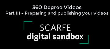 360 Degree Videos: Part III – Preparing and publishing your videos