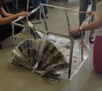 newspaper structures cube shaped example